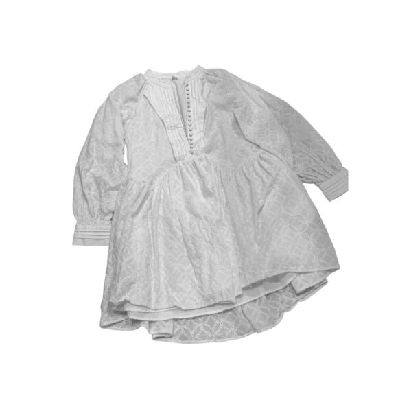 ASA dress white med eyelet fully lined cotton 35 ch 35 Long - Picture 10 of 16